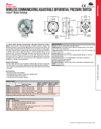 Thumbnail of document Data Sheet - EWDP Wireless Communications Adj. Diff. Press. Switch